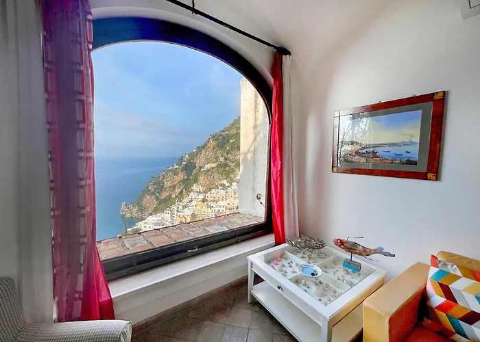 公寓 Profumo Di Mare Con Vista Mozzafiato 波西塔諾